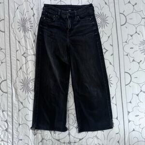 American Eagle Black Strigid Straight Leg Jeans Size 2 Short